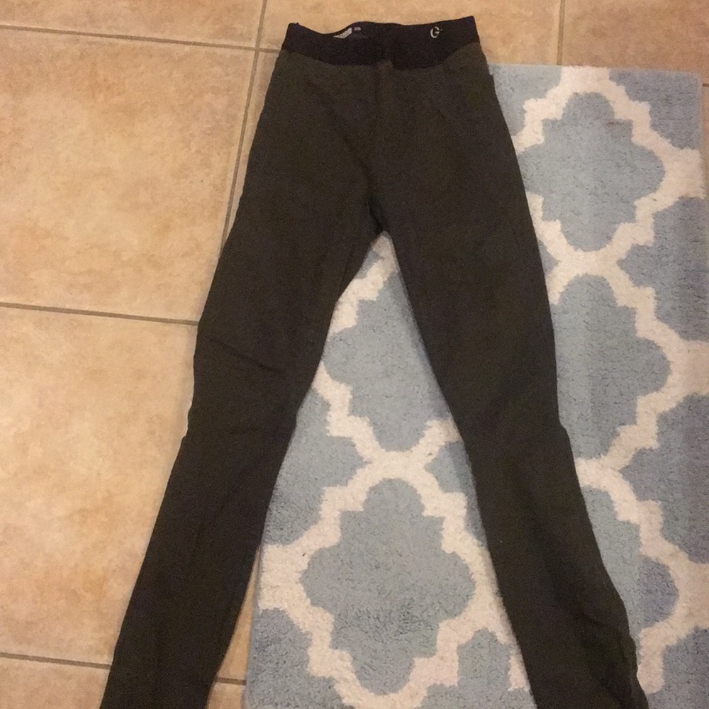 dark green jeggings